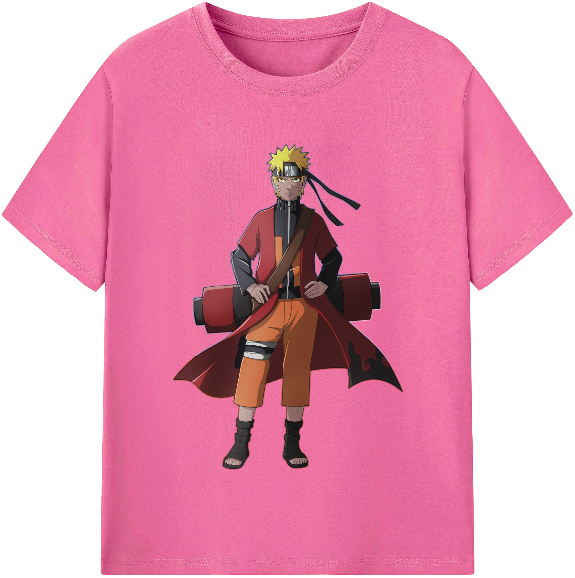 （画像用） NARUTO -ナルト- うずまき ナルト Uzumaki Naruto レディースカジュアルプリントTシャツ（綿100％）